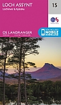 Topografische Wandelkaart 15 Loch Assynt Lochinver & Kylesku - Landranger Map
