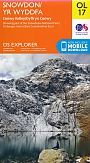 Topografische Wandelkaart OL17 van Groot-Brittannië (1:25.000) Snowdonia / Conwy Valley / Dyffryn Conwy - Explorer Map OL 17