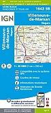 Topografische Wandelkaart van Frankrijk 1642SB - Villeneuve-de-Marsan Nogaro