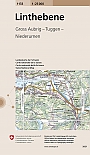 Topografische Wandelkaart Zwitserland 1133 Linthebene Gross Aubrig Tuggen Niederurnen - Landeskarte der Schweiz