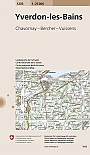 Topografische Wandelkaart Zwitserland 1203 Yverdon les Bains Charvornay Bercher Vuissens - Landeskarte der Schweiz