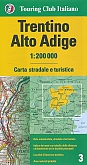 Wegenkaart - Fietskaart 3 Trentino / Alto Adige - Touring Club Italiano (TCI)