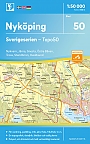 Topografische Wandelkaart Zweden 50 Nyköping Sverigeserien Topo 50