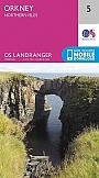 Topografische Wandelkaart 5 Orkney - Northern Isles - Landranger Map
