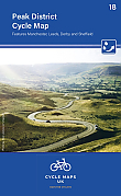 Fietskaart 18 Peak District Cycle Maps UK | Cordee