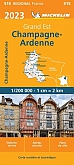 Wegenkaart - Landkaart 515 Grand Est Champagne Ardennen 2023 - Michelin Region France