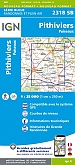 Topografische Wandelkaart van Frankrijk 2318SB - Pithiviers / Puiseaux