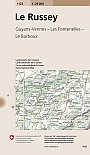 Topografische Wandelkaart Zwitserland 1123 Le Russey Guyans-Vennes - Les Fontenelles - Landeskarte der Schweiz