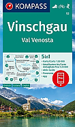 Wandelkaart 52 Val Venosta Vinschgau Kompass
