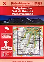 Wandelkaart 3 Valgrisenche, Val di Rhêmes, Valsavarenche ovest L'Escursionista
