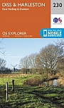 Topografische Wandelkaart 230 Diss / Harleston / East Harling / Stanton - Explorer Map