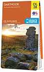 Topografische Wandelkaart OL28 van Groot-Brittannië (1:25.000) Dartmoor - Explorer Map OL 28