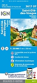 Topografische Wandelkaart van Frankrijk 3617OT - Saint Die des Vosges / Senones Fraize