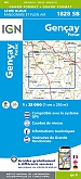 Topografische Wandelkaart van Frankrijk 1828SB - Gencay / Persac