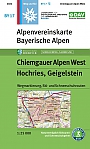 Wandelkaart BY 17 Chiemgauer Alpen West, Hochries, Geigelstein | Alpenvereinskarte