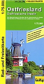 Fietskaart Ostfriesland Freizeitkarte | Geomap