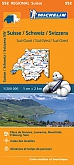 Wegenkaart - Landkaart 552 Zwitserland Zuid-West - Michelin Regional