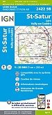 Topografische Wandelkaart van Frankrijk 2422SB - St-Satur / Lere / Vailly-sur-Sauldre