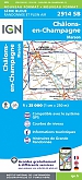 Topografische Wandelkaart van Frankrijk 2914SB - Chalons-en-Champagne (Sud) Marson