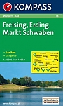 Wandelkaart 183 Freising, Erding, Markt Schwaben Kompass
