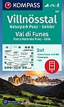 Wandelkaart 627 Val di Funes; Villnösstal Kompass