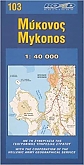 Wandelkaart 103 Mykonos | Road Editions