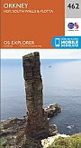 Topografische Wandelkaart 462 Orkney / Hoy / South Walls / Flotta - Explorer Map