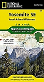 Wandelkaart 309 Yosemite South East Ansel Adams Wilderness - Trails Illustrated Map / National Park Maps National Geographic