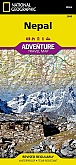 Wegenkaart - Landkaart Nepal - Adventure Map National Geographic