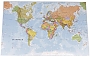 Wereldkaart muismat onderlegger bureaulegger 67 x 43 cm | Maps International