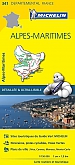 Fietskaart - Wegenkaart - Landkaart 341 Provence Alpes Maritimes - Départements de France - Michelin