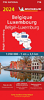 Wegenkaart - Landkaart 716 Belgie & Luxemburg 2024 - Michelin National
