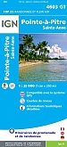 Topografische Wandelkaart Guadeloupe 4603GT - Pointe-a-Pitre / Ste-Anne (Guadeloupe)
