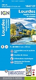 Topografische Wandelkaart van Frankrijk 1647ET - Lourdes / Argelès-Gazost / Le Lavedan