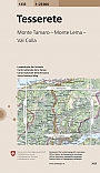 Topografische Wandelkaart Zwitserland 1333 Tesserete Monte Tamaro - Monte Lema - Val Colla - Landeskarte der Schweiz
