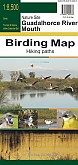 Wandelkaart Vogelkaart Birding Map of the Natural Site Guadalhorce River Mouth Malaga