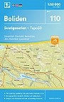 Topografische Wandelkaart Zweden 110 Boliden Sverigeserien Topo 50