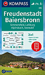 Wandelkaart 878 Freudenstadt, Baiersbronn Simmersfeld, Lossburg, Alpirsbach Kompass