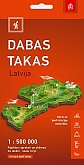 Wandelkaart Letland Natuurroutes | Jana Seta