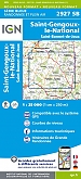 Topografische Wandelkaart van Frankrijk 2927SB - St-Genoux-le-National / St-Bonnet-de-Joux