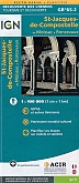 Wandelkaart St-Jacques-de-Compostela Moissac - Roncevaux GR 65-2 | IGN