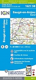 Topografische Wandelkaart van Frankrijk 1621SB - Bauge-en-Anjou / Durtal