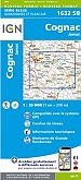 Topografische Wandelkaart van Frankrijk 1632SB - Cognac / Jarnac