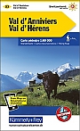 Wandelkaart 23 Val d'Anniviers Val d`Herens - Crans-Montana | Kümmerly+Frey