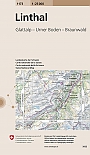 Topografische Wandelkaart Zwitserland 1173 Linthal Glattalp Urner Boden Braunwald - Landeskarte der Schweiz