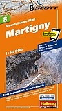 Mountainbikekaart 8 Martigny Hallwag (met GPS)