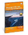 Wandelkaart Hardangervidda West, Trolltunga & Folgefonna Turkart | Calazo