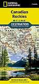 Wegenkaart - Landkaart Canadian Rockies - Destination Map National Geographic