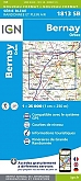 Topografische Wandelkaart van Frankrijk 1813SB - Bernay / Orbec