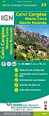 Wandelkaart Fietskaart 29 Corsica Calvi - Cargese - Monte Cinto - Monte Rotondo Top 75 | IGN